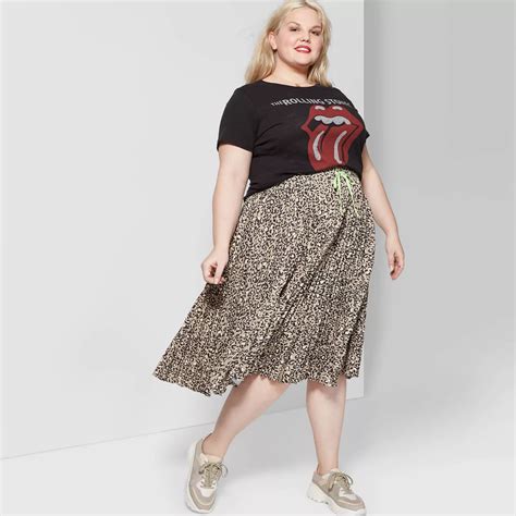 leopard print skirt plus size